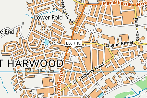 BB6 7HQ map - OS VectorMap District (Ordnance Survey) BB6 7HQ map - OS VectorMap District (Ordnance Survey)
