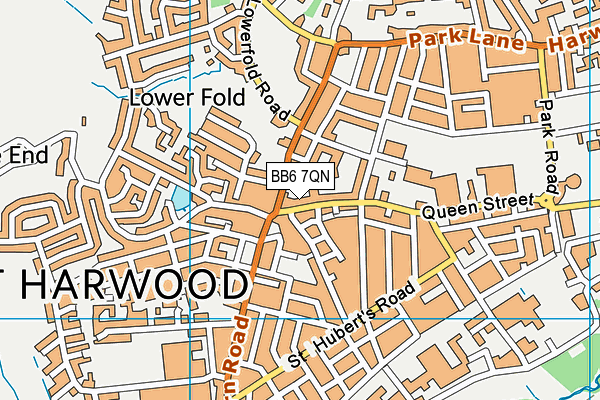 BB6 7QN map - OS VectorMap District (Ordnance Survey) BB6 7QN map - OS VectorMap District (Ordnance Survey)