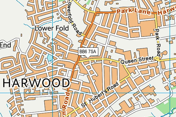 BB6 7SA map - OS VectorMap District (Ordnance Survey) BB6 7SA map - OS VectorMap District (Ordnance Survey)