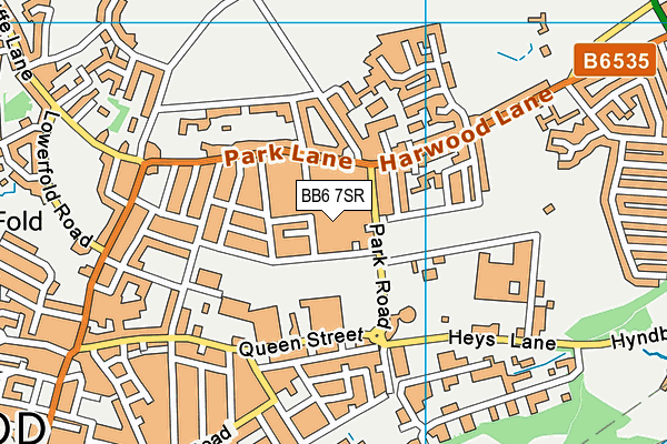 BB6 7SR map - OS VectorMap District (Ordnance Survey) BB6 7SR map - OS VectorMap District (Ordnance Survey)