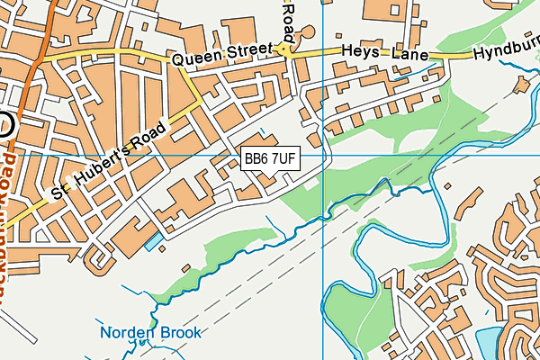 BB6 7UF map - OS VectorMap District (Ordnance Survey) BB6 7UF map - OS VectorMap District (Ordnance Survey)