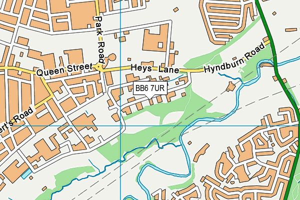 BB6 7UR map - OS VectorMap District (Ordnance Survey) BB6 7UR map - OS VectorMap District (Ordnance Survey)