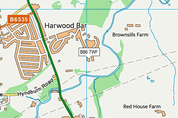 BB6 7WF map - OS VectorMap District (Ordnance Survey) BB6 7WF map - OS VectorMap District (Ordnance Survey)