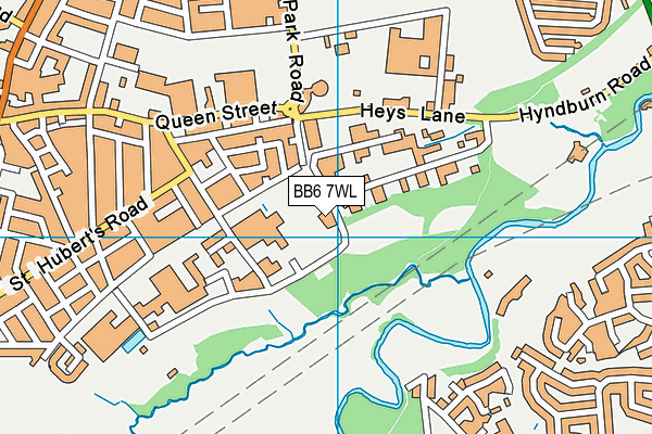 BB6 7WL map - OS VectorMap District (Ordnance Survey) BB6 7WL map - OS VectorMap District (Ordnance Survey)