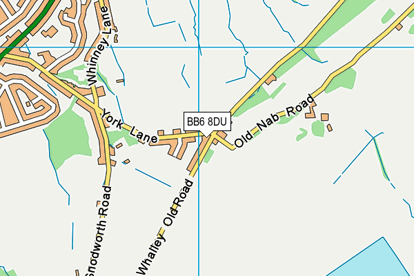 BB6 8DU map - OS VectorMap District (Ordnance Survey) BB6 8DU map - OS VectorMap District (Ordnance Survey)