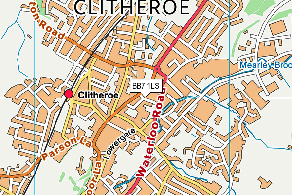 BB7 1LS map - OS VectorMap District (Ordnance Survey) BB7 1LS map - OS VectorMap District (Ordnance Survey)