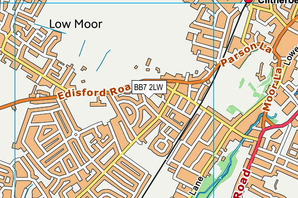 BB7 2LW map - OS VectorMap District (Ordnance Survey) BB7 2LW map - OS VectorMap District (Ordnance Survey)