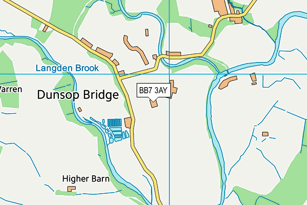BB7 3AY map - OS VectorMap District (Ordnance Survey) BB7 3AY map - OS VectorMap District (Ordnance Survey)