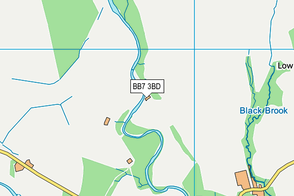BB7 3BD map - OS VectorMap District (Ordnance Survey) BB7 3BD map - OS VectorMap District (Ordnance Survey)