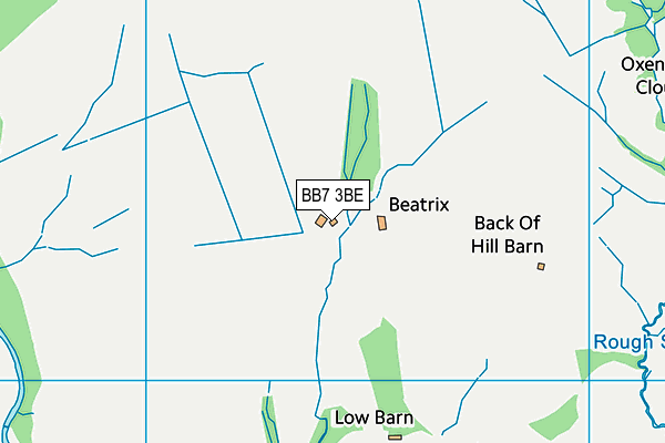 BB7 3BE map - OS VectorMap District (Ordnance Survey) BB7 3BE map - OS VectorMap District (Ordnance Survey)