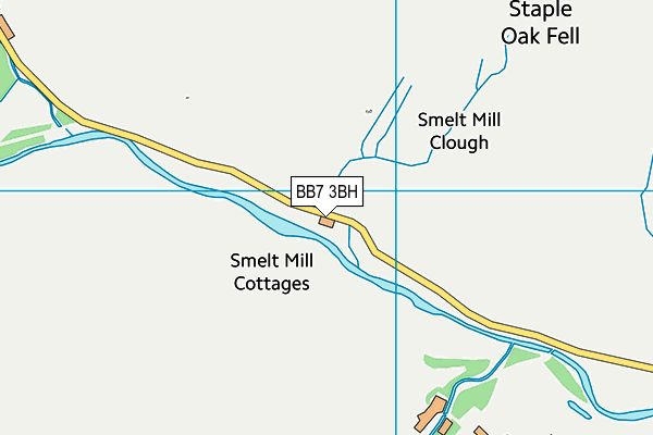 BB7 3BH map - OS VectorMap District (Ordnance Survey) BB7 3BH map - OS VectorMap District (Ordnance Survey)
