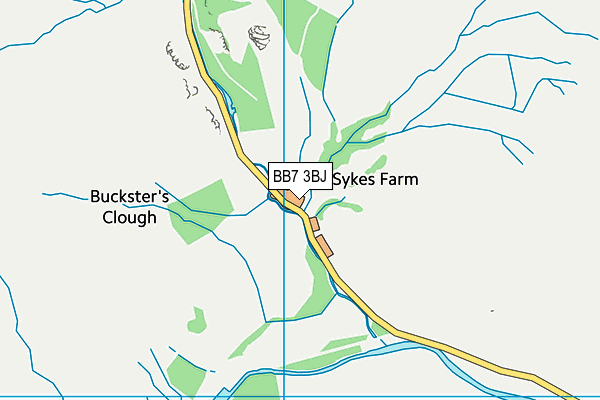 BB7 3BJ map - OS VectorMap District (Ordnance Survey) BB7 3BJ map - OS VectorMap District (Ordnance Survey)
