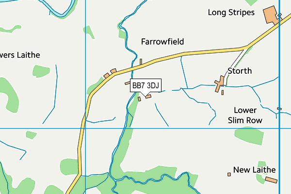 BB7 3DJ map - OS VectorMap District (Ordnance Survey) BB7 3DJ map - OS VectorMap District (Ordnance Survey)