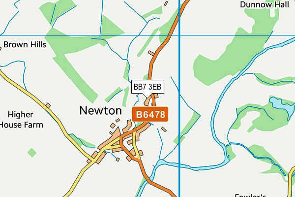 BB7 3EB map - OS VectorMap District (Ordnance Survey) BB7 3EB map - OS VectorMap District (Ordnance Survey)