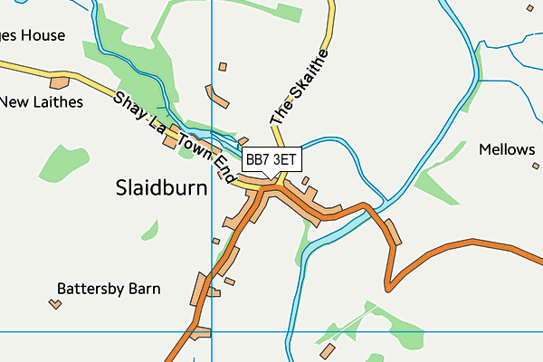 BB7 3ET map - OS VectorMap District (Ordnance Survey) BB7 3ET map - OS VectorMap District (Ordnance Survey)