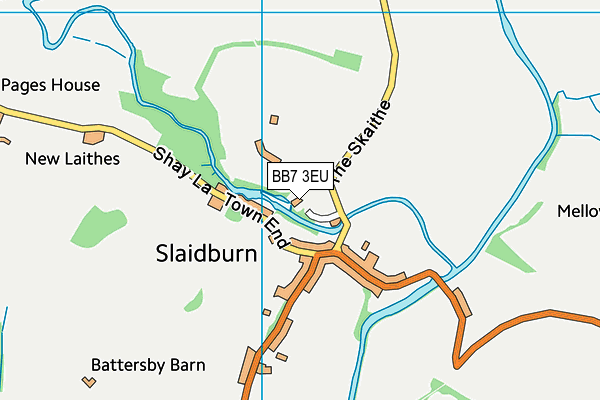 BB7 3EU map - OS VectorMap District (Ordnance Survey) BB7 3EU map - OS VectorMap District (Ordnance Survey)