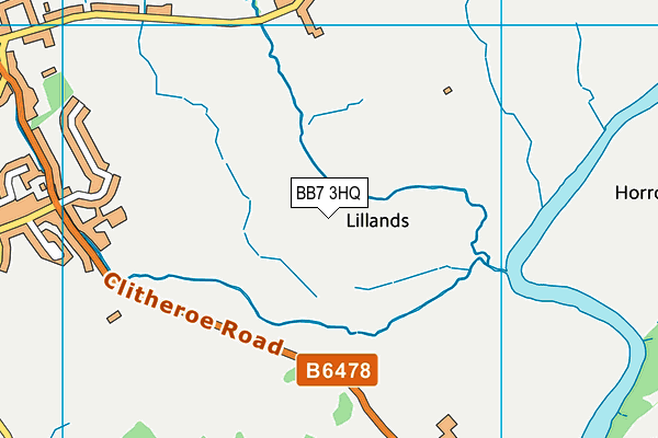BB7 3HQ map - OS VectorMap District (Ordnance Survey) BB7 3HQ map - OS VectorMap District (Ordnance Survey)