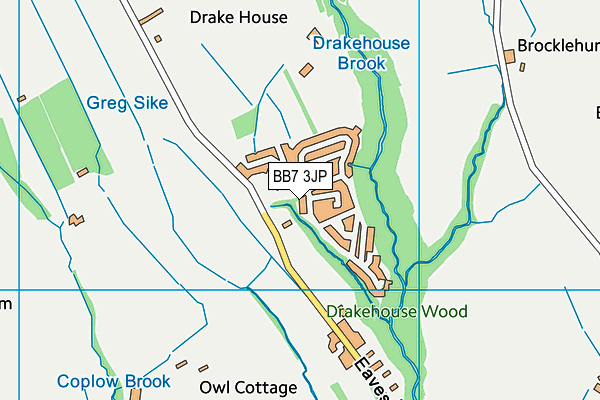 BB7 3JP map - OS VectorMap District (Ordnance Survey) BB7 3JP map - OS VectorMap District (Ordnance Survey)
