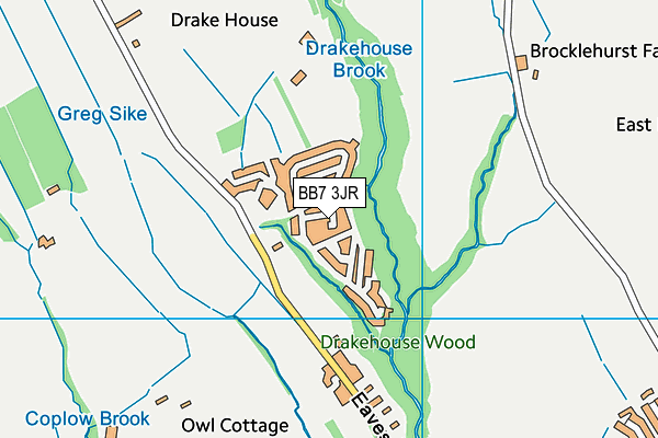 BB7 3JR map - OS VectorMap District (Ordnance Survey) BB7 3JR map - OS VectorMap District (Ordnance Survey)