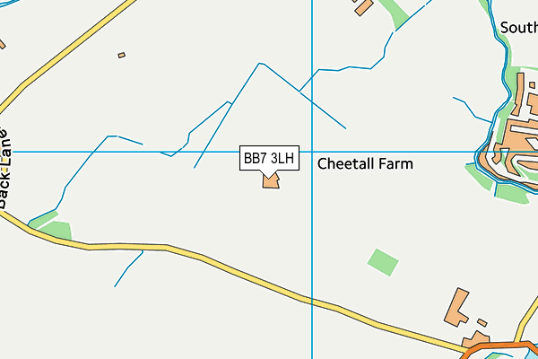 BB7 3LH map - OS VectorMap District (Ordnance Survey) BB7 3LH map - OS VectorMap District (Ordnance Survey)