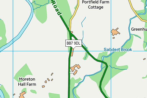 BB7 9DL map - OS VectorMap District (Ordnance Survey) BB7 9DL map - OS VectorMap District (Ordnance Survey)