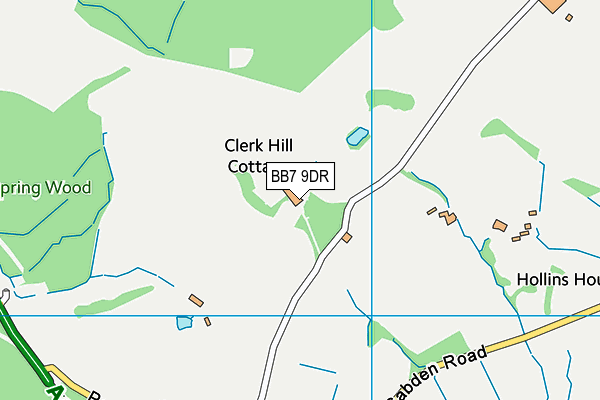 BB7 9DR map - OS VectorMap District (Ordnance Survey) BB7 9DR map - OS VectorMap District (Ordnance Survey)