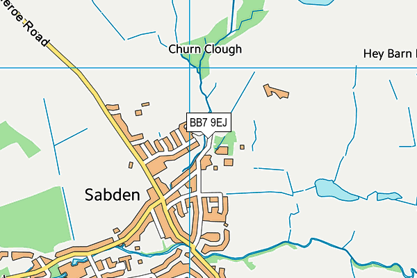 BB7 9EJ map - OS VectorMap District (Ordnance Survey) BB7 9EJ map - OS VectorMap District (Ordnance Survey)