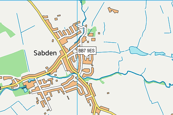 BB7 9ES map - OS VectorMap District (Ordnance Survey)