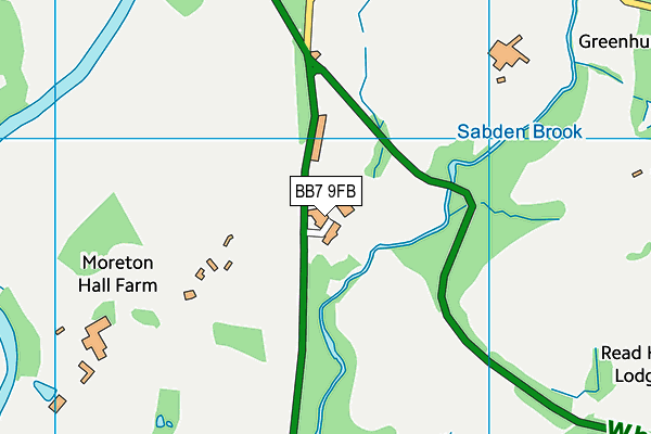 BB7 9FB map - OS VectorMap District (Ordnance Survey) BB7 9FB map - OS VectorMap District (Ordnance Survey)