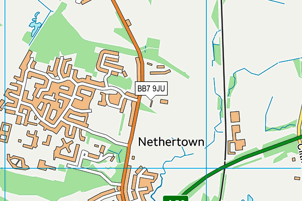 BB7 9JU map - OS VectorMap District (Ordnance Survey) BB7 9JU map - OS VectorMap District (Ordnance Survey)