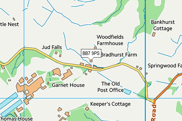BB7 9PS map - OS VectorMap District (Ordnance Survey) BB7 9PS map - OS VectorMap District (Ordnance Survey)