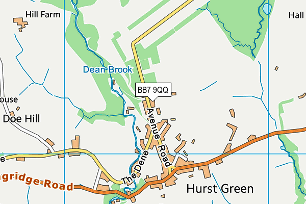 BB7 9QQ map - OS VectorMap District (Ordnance Survey) BB7 9QQ map - OS VectorMap District (Ordnance Survey)