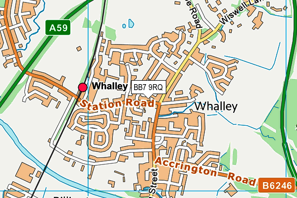BB7 9RQ map - OS VectorMap District (Ordnance Survey) BB7 9RQ map - OS VectorMap District (Ordnance Survey)