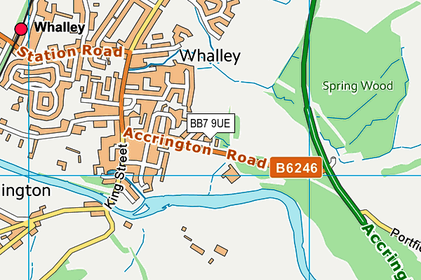 BB7 9UE map - OS VectorMap District (Ordnance Survey) BB7 9UE map - OS VectorMap District (Ordnance Survey)