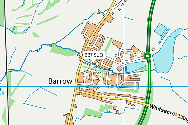 BB7 9UQ map - OS VectorMap District (Ordnance Survey) BB7 9UQ map - OS VectorMap District (Ordnance Survey)
