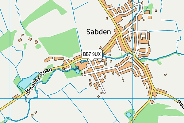 BB7 9UX map - OS VectorMap District (Ordnance Survey) BB7 9UX map - OS VectorMap District (Ordnance Survey)