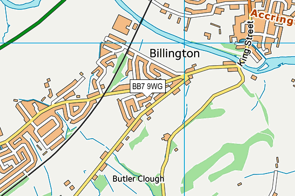 BB7 9WG map - OS VectorMap District (Ordnance Survey) BB7 9WG map - OS VectorMap District (Ordnance Survey)