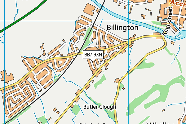 BB7 9XN map - OS VectorMap District (Ordnance Survey) BB7 9XN map - OS VectorMap District (Ordnance Survey)