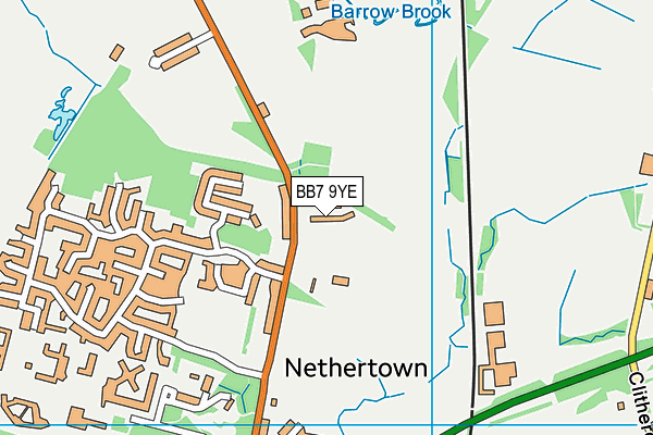 BB7 9YE map - OS VectorMap District (Ordnance Survey) BB7 9YE map - OS VectorMap District (Ordnance Survey)