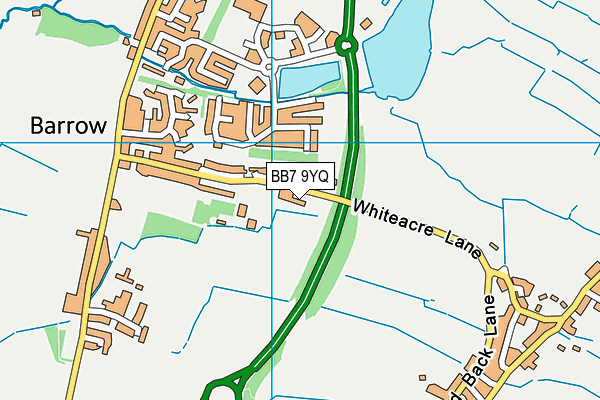 BB7 9YQ map - OS VectorMap District (Ordnance Survey) BB7 9YQ map - OS VectorMap District (Ordnance Survey)