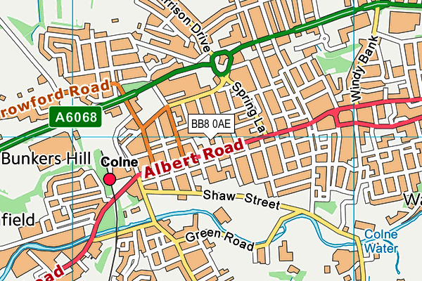 BB8 0AE map - OS VectorMap District (Ordnance Survey) BB8 0AE map - OS VectorMap District (Ordnance Survey)