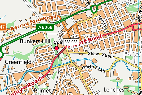 BB8 0BF map - OS VectorMap District (Ordnance Survey) BB8 0BF map - OS VectorMap District (Ordnance Survey)