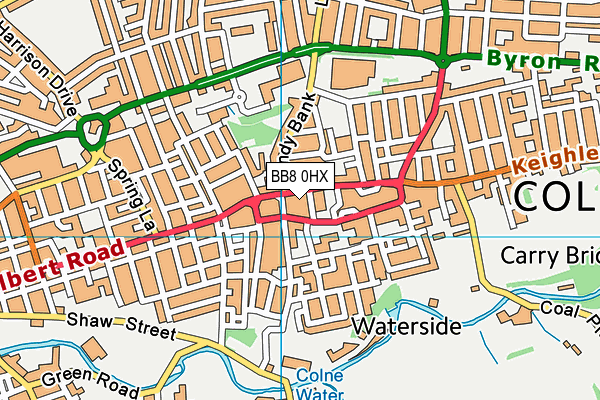 BB8 0HX map - OS VectorMap District (Ordnance Survey) BB8 0HX map - OS VectorMap District (Ordnance Survey)