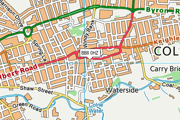 BB8 0HZ map - OS VectorMap District (Ordnance Survey) BB8 0HZ map - OS VectorMap District (Ordnance Survey)