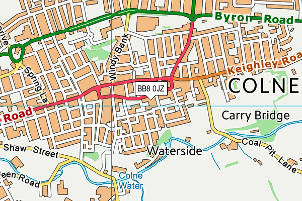 BB8 0JZ map - OS VectorMap District (Ordnance Survey) BB8 0JZ map - OS VectorMap District (Ordnance Survey)