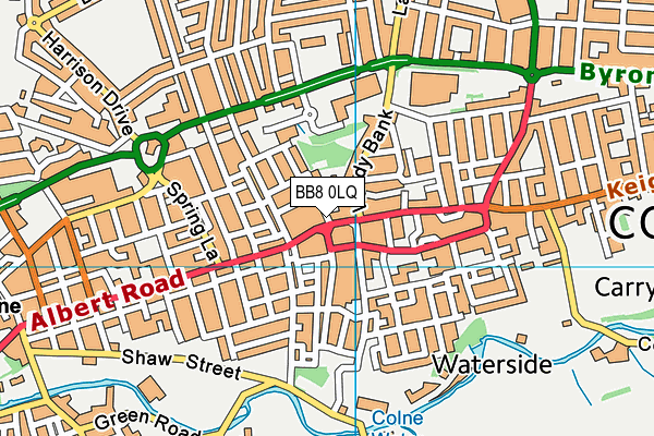 BB8 0LQ map - OS VectorMap District (Ordnance Survey) BB8 0LQ map - OS VectorMap District (Ordnance Survey)