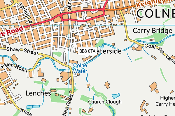 BB8 0TA map - OS VectorMap District (Ordnance Survey) BB8 0TA map - OS VectorMap District (Ordnance Survey)