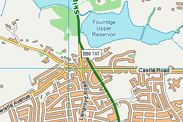 BB8 7AT map - OS VectorMap District (Ordnance Survey) BB8 7AT map - OS VectorMap District (Ordnance Survey)