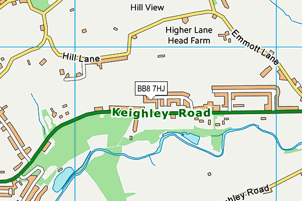 BB8 7HJ map - OS VectorMap District (Ordnance Survey) BB8 7HJ map - OS VectorMap District (Ordnance Survey)