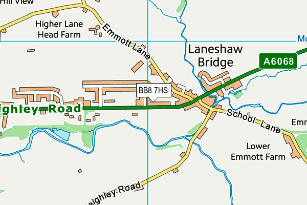 BB8 7HS map - OS VectorMap District (Ordnance Survey) BB8 7HS map - OS VectorMap District (Ordnance Survey)